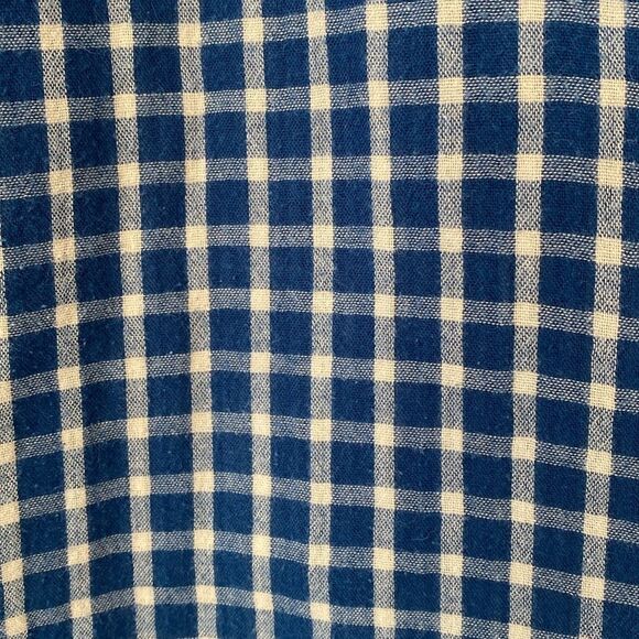 Vintage Levi's Blue Cream Gaze Button Down Shirt Regular Fit Medium Casual - Picture 6 of 14